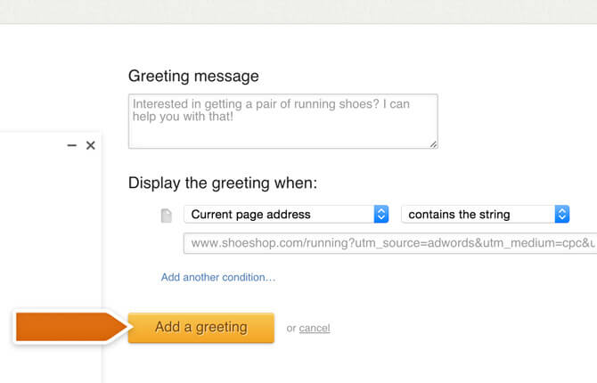 Boosting an AdWords campaign with greetings